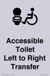 Accessible Toilet with Left to Right Transfer